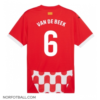 Billige Fotballdrakt Girona Donny van de Beek #6 Replika Hjemmedrakt 2024-25 Kortermet